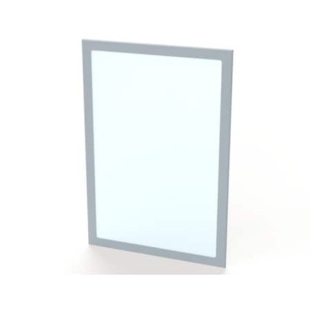 Saginaw Control & Engineering Window, 25-1/2 in. H x 17-1/2 in. W x 0.38 in. L, Polycarbonate, Carbon Steel, Urethane Polyester SCE-PWK2315NF